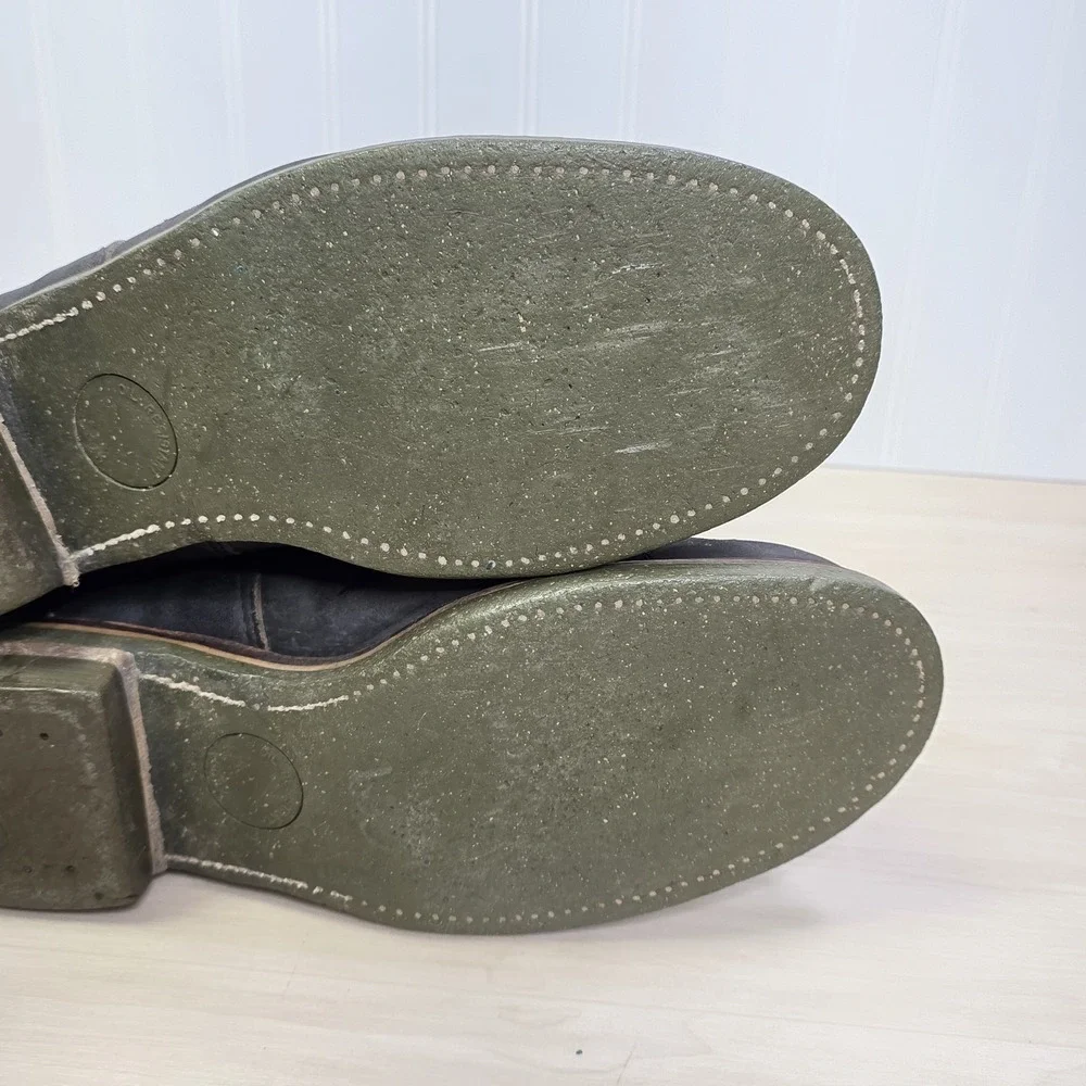 Red Wing‎ 919 Lineman Boots Green Sole Vintage Rare🇺🇸 USA Distressed Size 13 C